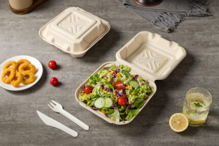 5X5 1 COMP. BAGASSE CLAMSHELL