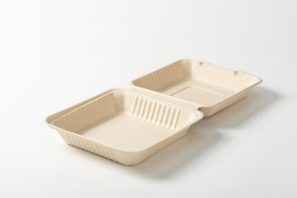 6X6 1 COMP. BAGASSE CLAMSHELL